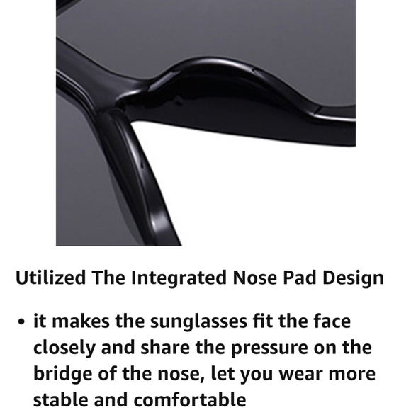 Oversized sunglasses 2 pack! Black and champagne - Picture 6 of 10